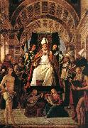 VIVARINI, family of painters Altarpiece of St Ambrose er china oil painting reproduction